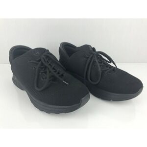 ZEBA Sneakers Men's Hands Free Slip On Black‎ Knit Lace Up Athletic Size US 12